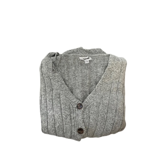 Garage Gray Ribbed Knit Cardigan - Picture 3 of 4